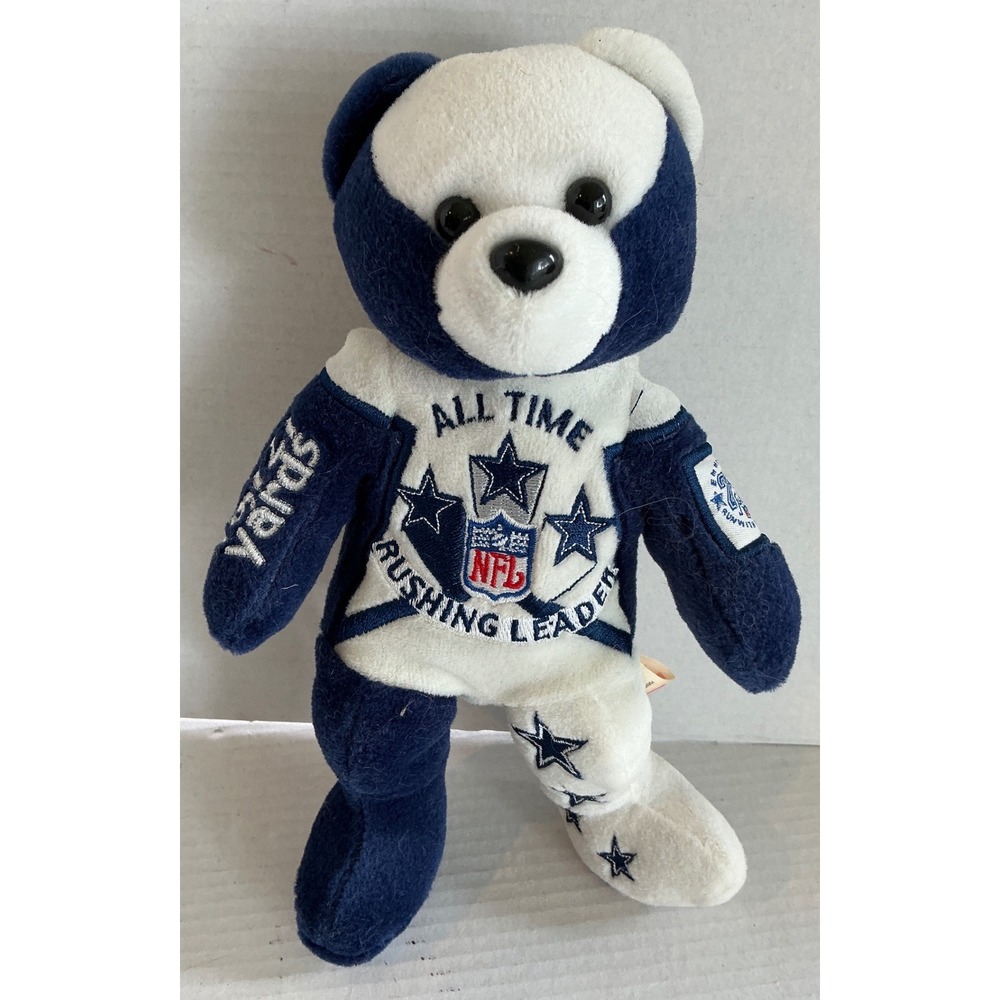 Salvino's Bammers Vintage‎ Emmitt Smith Cowboys Rushing Leader Plush Bear 9" OS